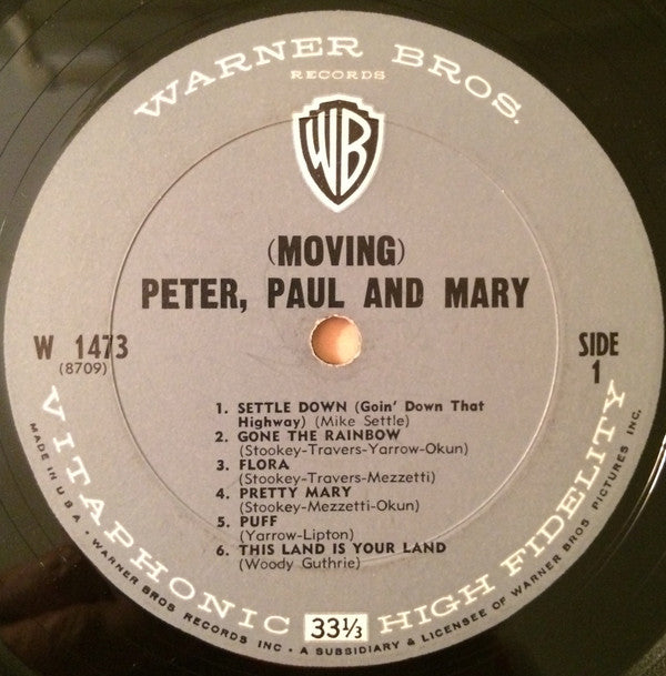 Peter, Paul & Mary : (Moving) (LP, Album, Mono)