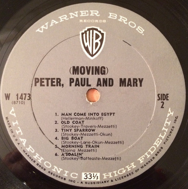 Peter, Paul & Mary : (Moving) (LP, Album, Mono)