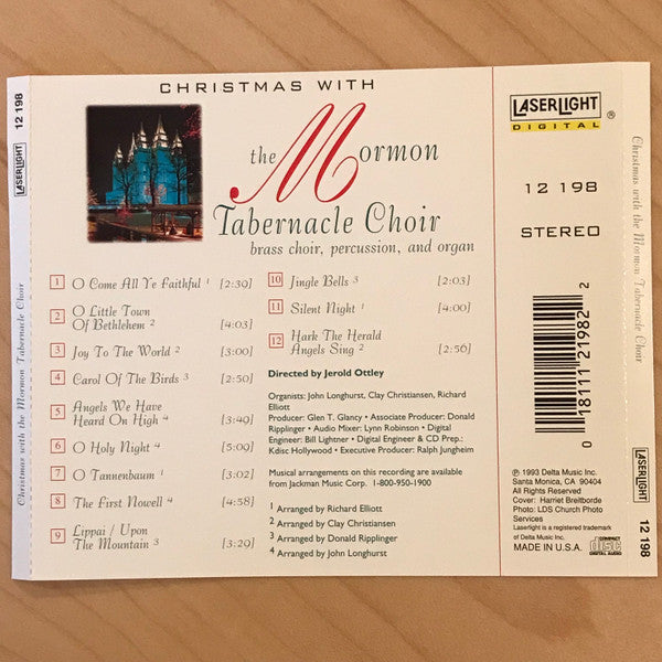 Mormon Tabernacle Choir : Christmas With The Mormon Tabernacle Choir (CD, Album, RE)