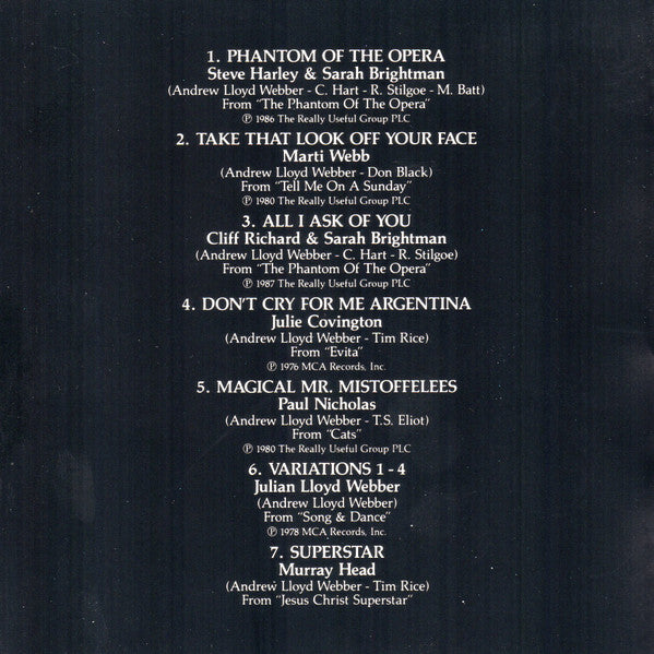 Andrew Lloyd Webber : The Premiere Collection The Best Of Andrew Lloyd Webber (The Original Recordings) (CD, Comp)