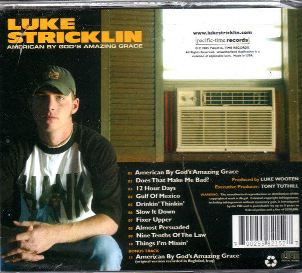 Luke Stricklin : American By God's Amazing Grace (CD, Album)
