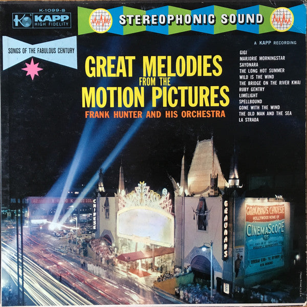 Frank Hunter And His Orchestra :  Great Melodies From The Motion Pictures (LP)