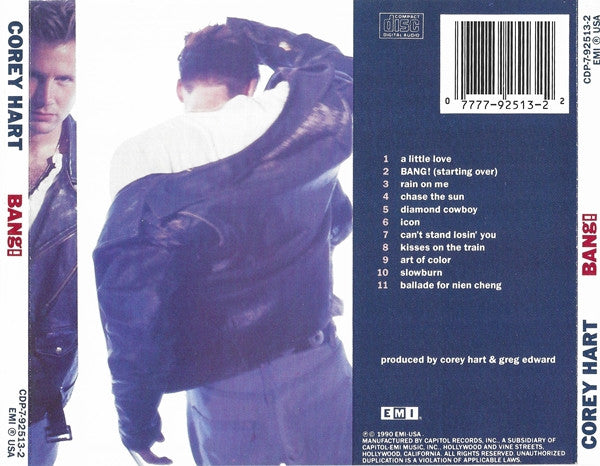 Corey Hart : Bang! (CD, Album)