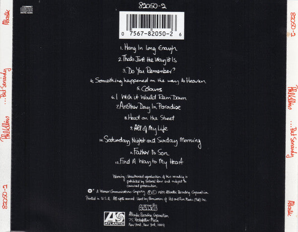 Phil Collins : ...But Seriously (CD, Album, SRC)