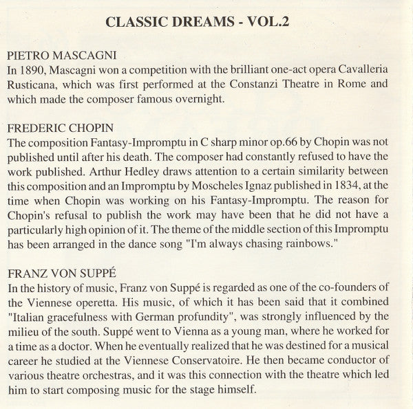 Various : Classic Dreams Volume Two (CD, Comp)