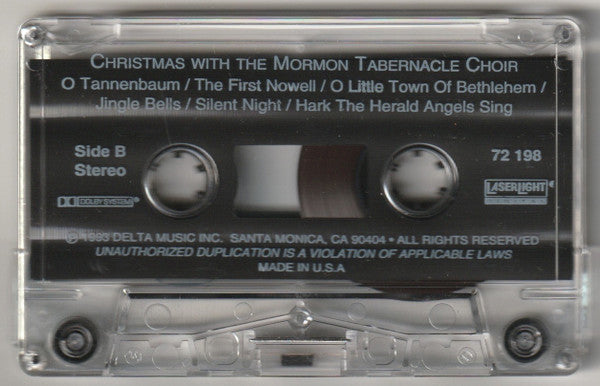 Mormon Tabernacle Choir : Christmas With The Mormon Tabernacle Choir (Cass, Album)