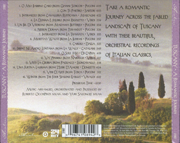 Глобалис : Tuscany • A Romantic Journey (CD)