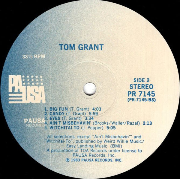 Tom Grant  - Tom Grant (LP) (VG) - Endless Media