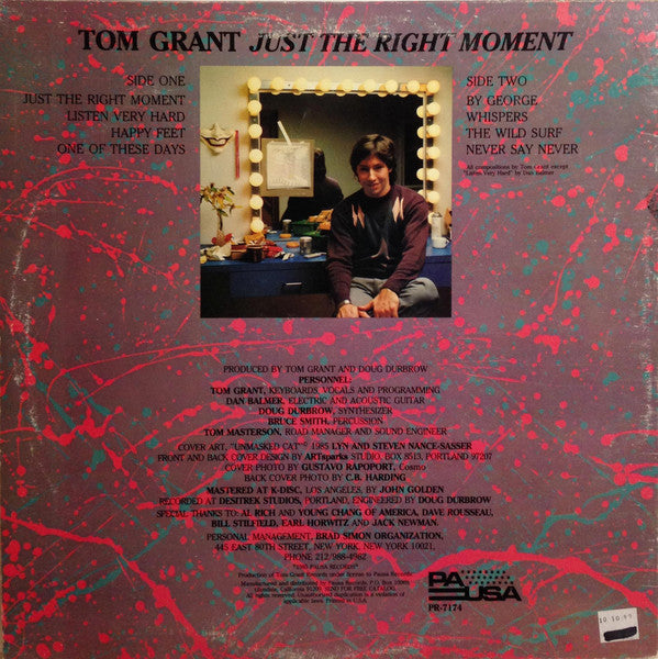 Tom Grant  - Just The Right Moment (LP) (VG+) - Endless Media