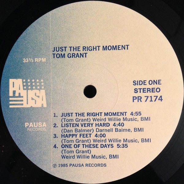 Tom Grant  - Just The Right Moment (LP) (VG+) - Endless Media