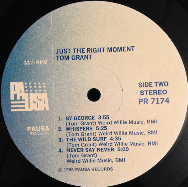 Tom Grant  - Just The Right Moment (LP) (VG+) - Endless Media