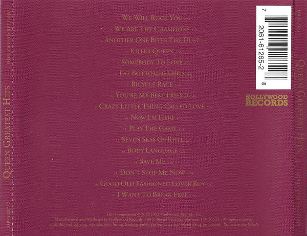 Queen : Greatest Hits (CD, Comp, RP, UML)
