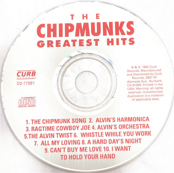 The Chipmunks : Greatest Hits (CD, Comp)