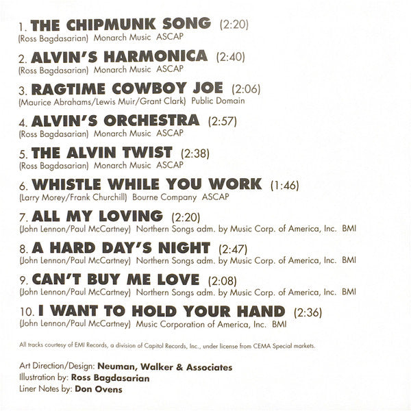 The Chipmunks : Greatest Hits (CD, Comp)