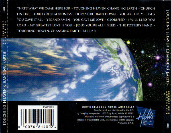 Hillsong : Touching Heaven Changing Earth (CD, Album)