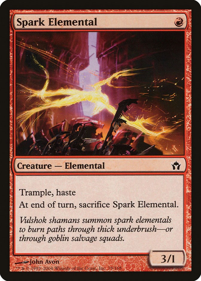 Spark Elemental [5DN - 79]  Magic the Gathering MTG Trading Card