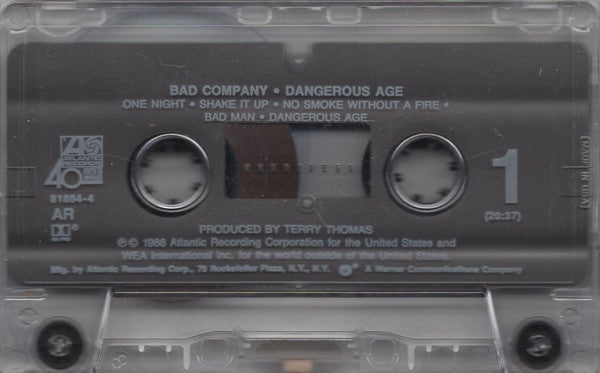 Bad Company (3) : Dangerous Age (Cass, Album, AR)