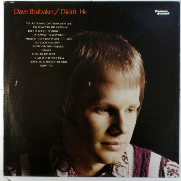 Dave Brubaker  - Didn't He (LP) (M) - Endless Media