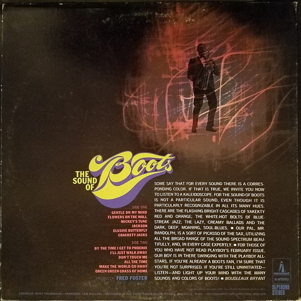 Boots Randolph - The Sound Of Boots (LP) (VG+) - Endless Media