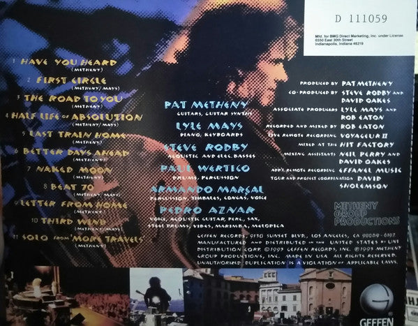 Pat Metheny Group : The Road To You (Recorded Live In Europe) (CD, Album, Club)