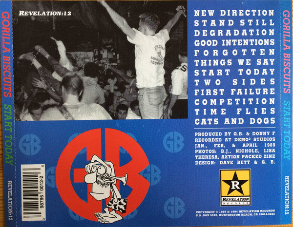 Gorilla Biscuits : Start Today (CD, Album, RE, RP)