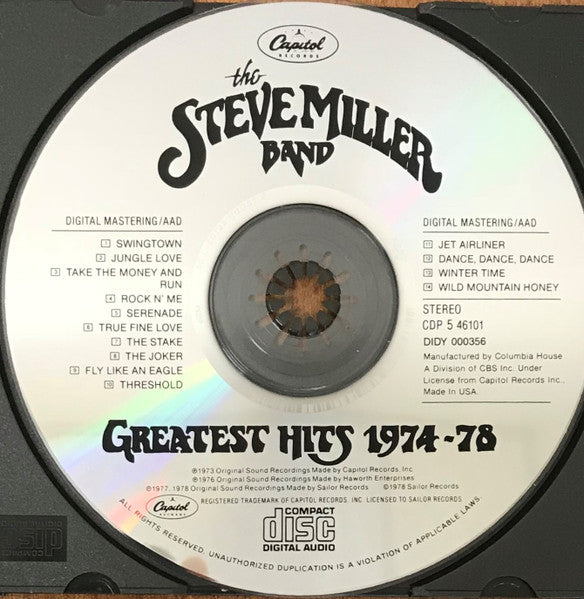 Steve Miller Band : Greatest Hits 1974-78 (CD, Comp, Club, RE)