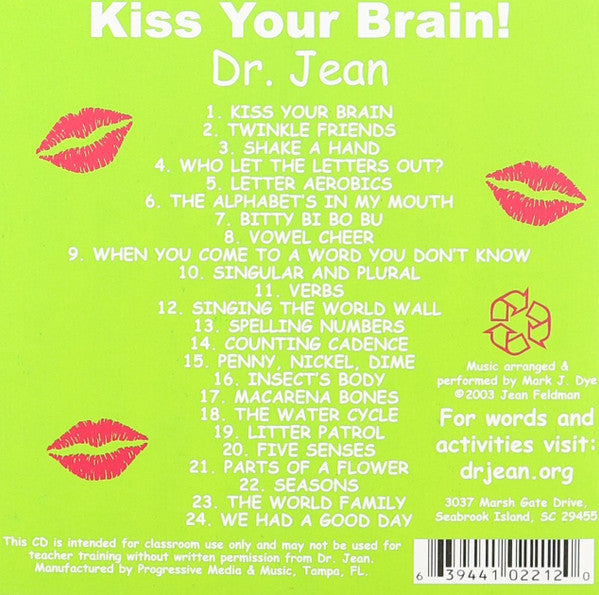 Jean Feldman, Mark J. Dye : Kiss Your Brain! (CD)