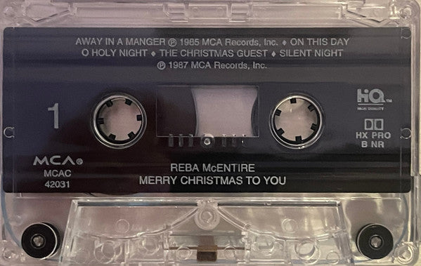 Reba McEntire : Merry Christmas To You (Cass, Album, RE)