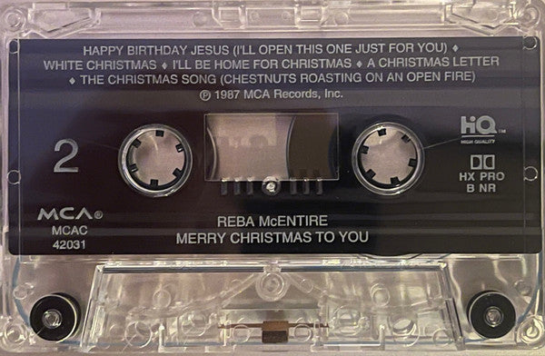 Reba McEntire : Merry Christmas To You (Cass, Album, RE)