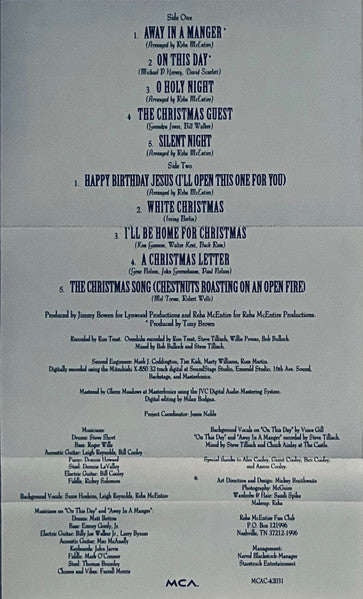 Reba McEntire : Merry Christmas To You (Cass, Album, RE)