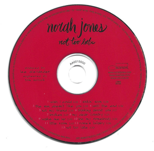 Norah Jones : Not Too Late (CD, Album + DVD-V, Multichannel, NTSC + Dlx, Dig)