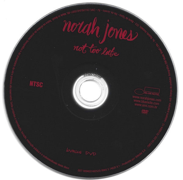 Norah Jones : Not Too Late (CD, Album + DVD-V, Multichannel, NTSC + Dlx, Dig)
