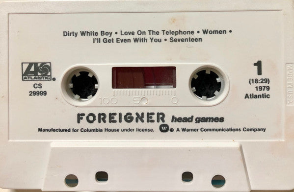 Foreigner : Head Games (Cass, Album, Club)