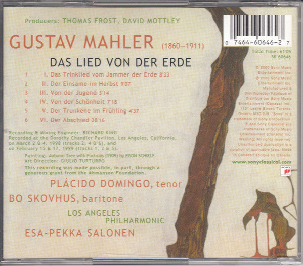 Gustav Mahler : Das Lied von Der Erde • Le Chant de la Terre (CD, Album)