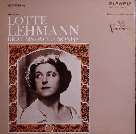 Lotte Lehmann - Brahms/Wolf Songs (LP) (VG+) - Endless Media