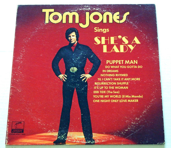 Tom Jones : Tom Jones Sings She's A Lady (LP, Album, W)