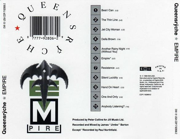 Queensrÿche : Empire (CD, Album)