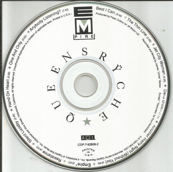 Queensrÿche : Empire (CD, Album)