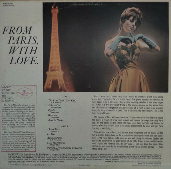 The Parris Mitchell Strings : From Paris, With Love. (LP)