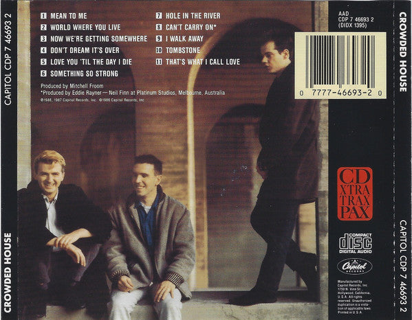 Crowded House : Crowded House (CD, Album, RE)