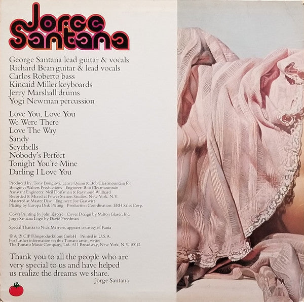 Jorge Santana : Jorge Santana (LP, Album, Rai)