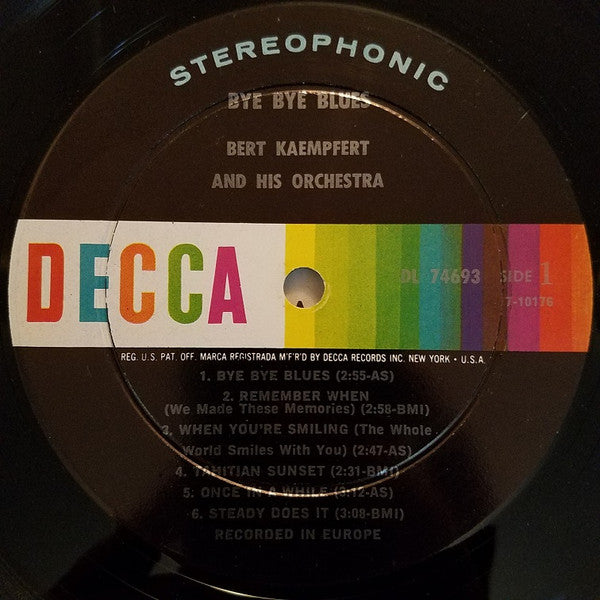Bert Kaempfert & His Orchestra : Bye Bye Blues (LP, Album)