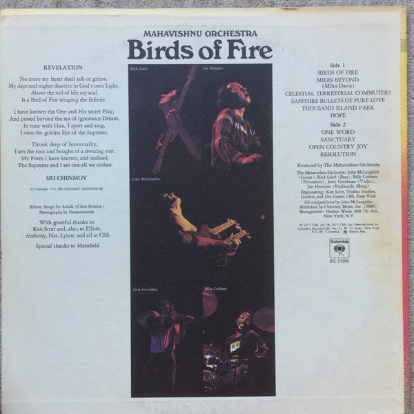 Mahavishnu Orchestra - Birds Of Fire (LP) (G+) - Endless Media