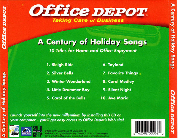 Various : A Century Of Holiday Songs (CD, Album, Comp, Enh)