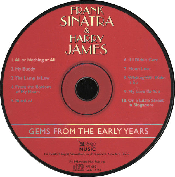 Frank Sinatra & Harry James And His Orchestra : Gems From The Early Years (CD, Comp)