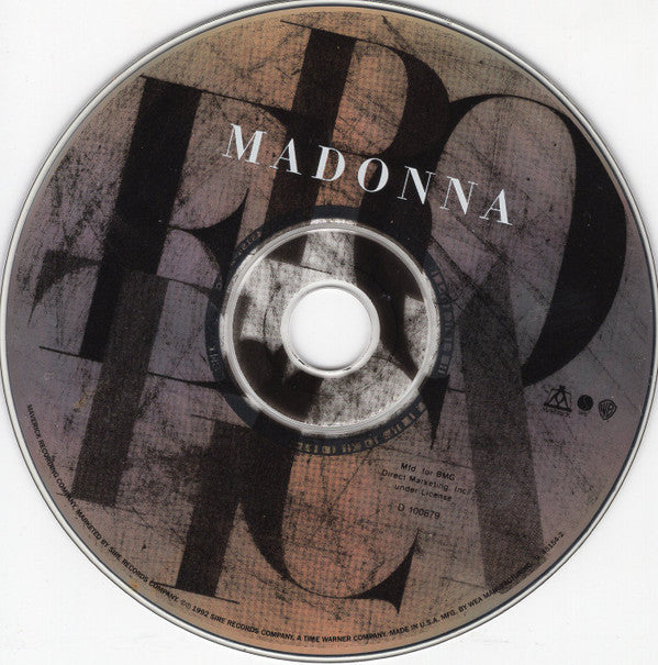 Madonna : Erotica (CD, Album, Club, ARC)