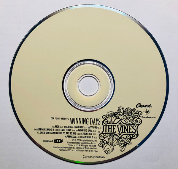The Vines : Winning Days (CD, Album, Enh)