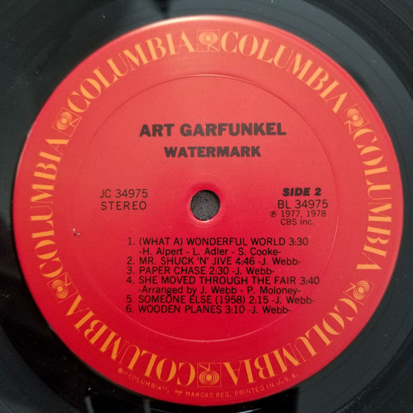 Art Garfunkel : Watermark (LP, Album, San)