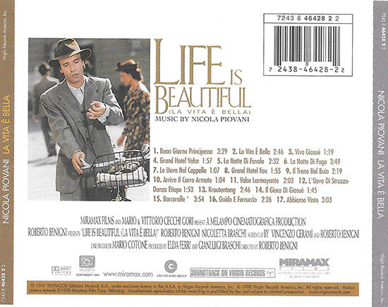 Nicola Piovani : Life Is Beautiful (La Vita È Bella) (CD, Album)