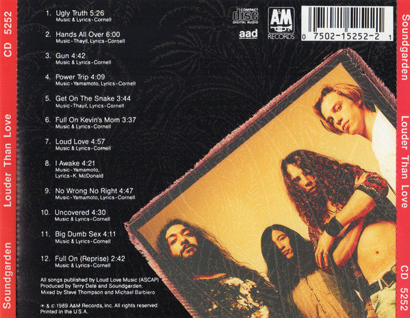 Soundgarden : Louder Than Love (CD, Album, RE, HMG)